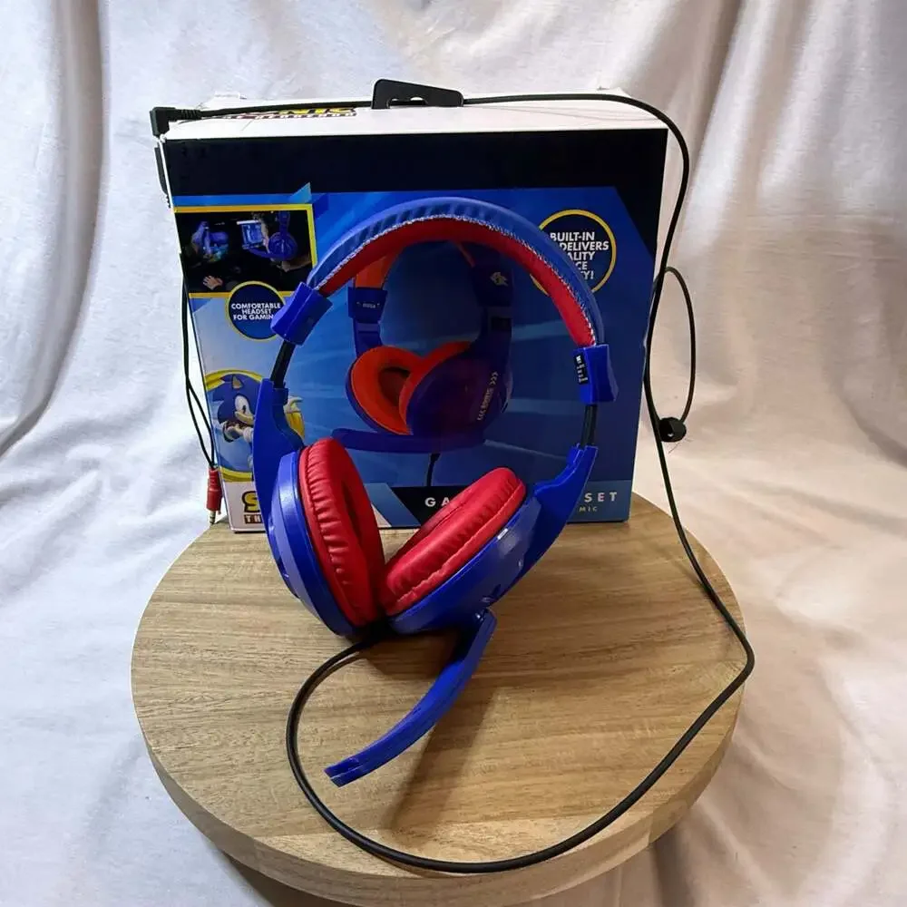Sakar International Sonic The Hedgehog Gaming Headset with Communication Mic